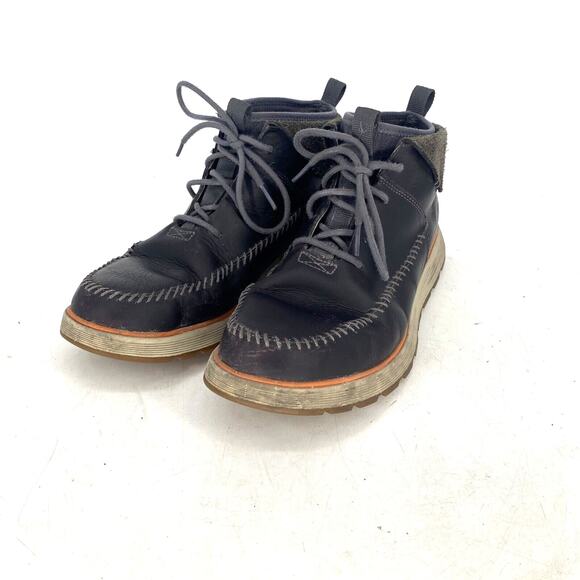 Chaco Dixon Mid Denim Blue Leather Chukka Boot Mens Size 10.5 - Picture 10 of 10